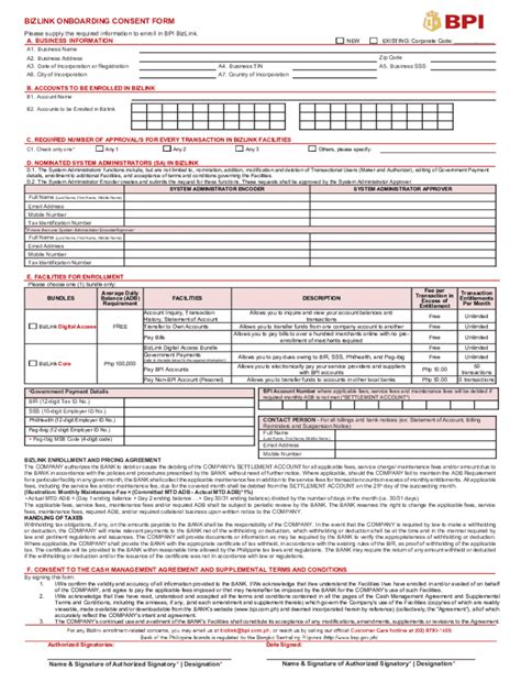 BIZLINK ONBOARDING CONSENT FORM .